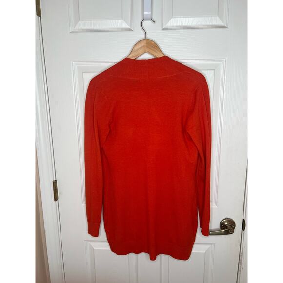 Cyrus Women’s Red Orange Open Cardigan Duster Top Size Small - Picture 6 of 8